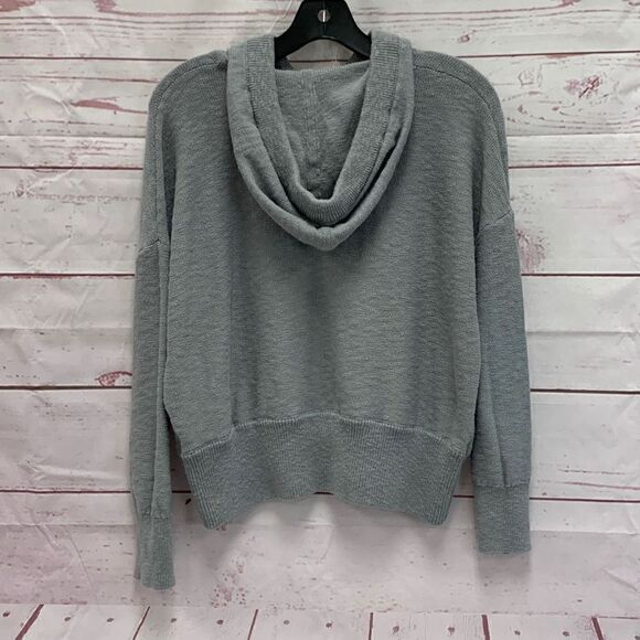 Brand New Madewell Women’s Small Grey Knit Pullover Hooded Sweatshirt Hoodie - Picture 2 of 5